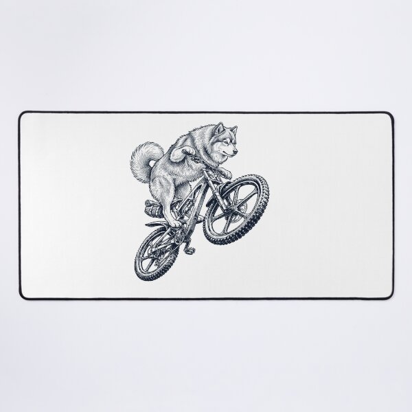Item preview, Vintage Finnish Lapphund Riding Bicycle Cycling Bike Dog Lover designed and sold by TerryConnells.