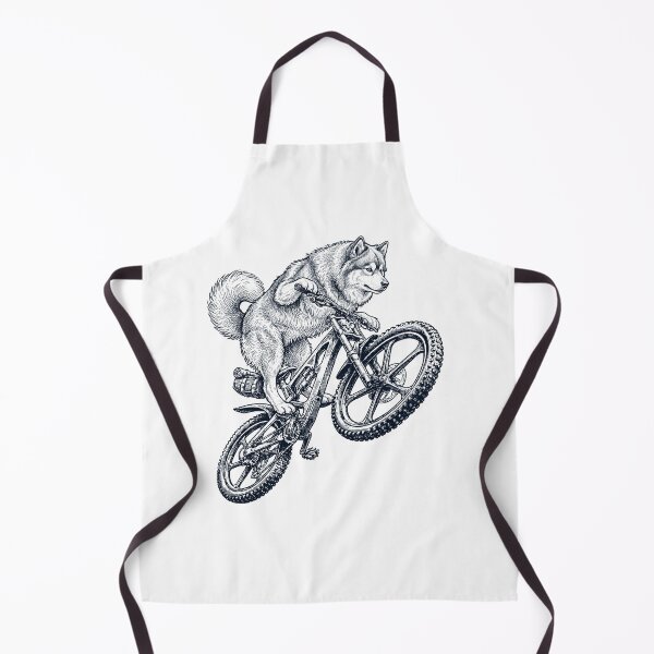 Item preview, Vintage Finnish Lapphund Riding Bicycle Cycling Bike Dog Lover designed and sold by TerryConnells.