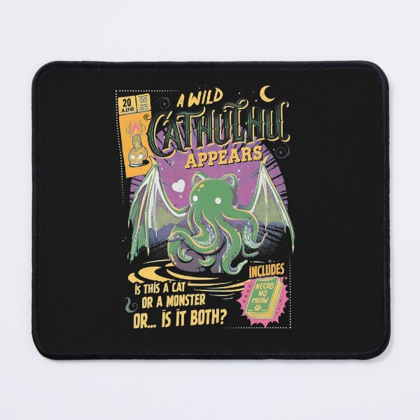 Item preview, Wild Monster Cat Appears Retro Game Style designed and sold by folk-4-arts.