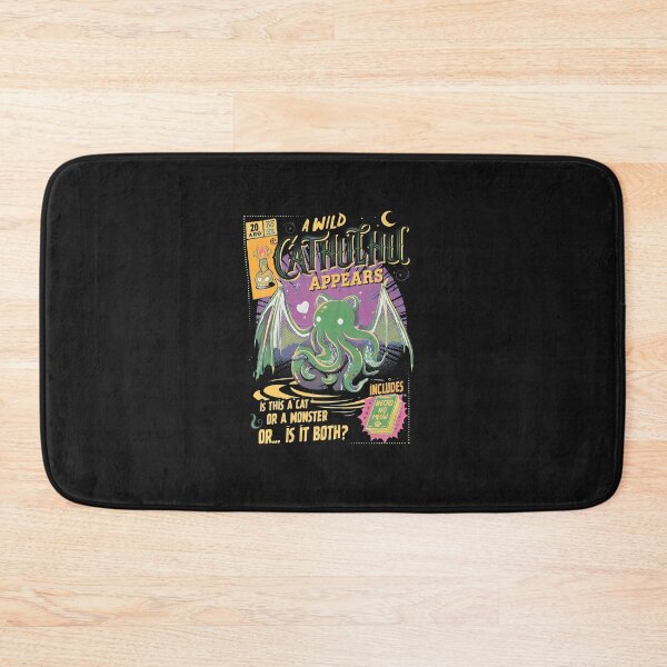 Item preview, Wild Monster Cat Appears Retro Game Style designed and sold by folk-4-arts.