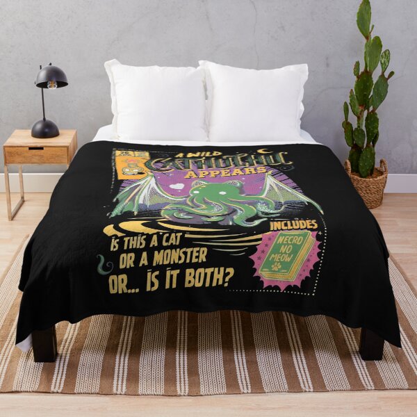 Item preview, Wild Monster Cat Appears Retro Game Style designed and sold by folk-4-arts.
