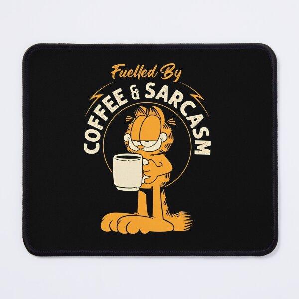 Item preview, Garfield Fuelled By Coffee And Sarcasm Retro Cat designed and sold by MindrootEchoart.
