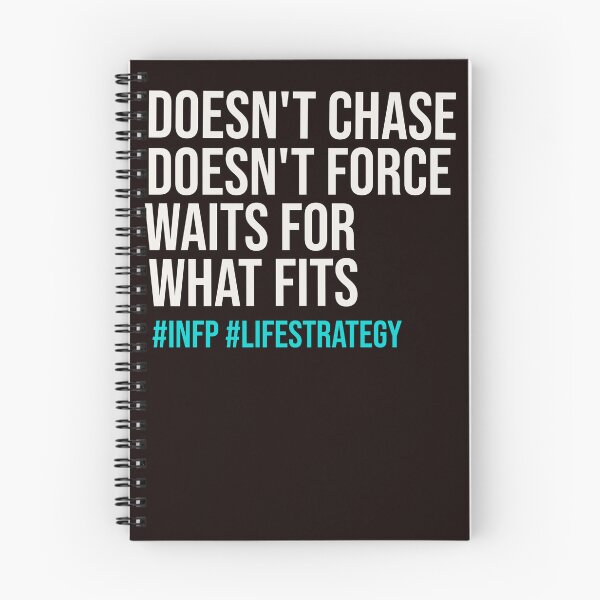 Item preview, INFP DOESN’T CHASE DOESN’T FORCE WAITS FOR WHAT FITS | MBTI LIFE STRATEGY SERIES — INFP PERSONALITY EDITION designed and sold by WitLounge.