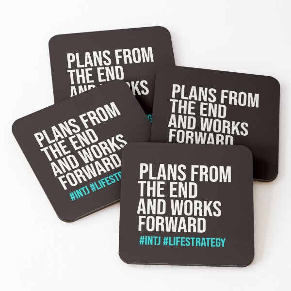 Item preview, INTJ PLANS FROM THE END AND WORKS FORWARD | MBTI LIFE STRATEGY SERIES — INTJ PERSONALITY EDITION designed and sold by WitLounge.