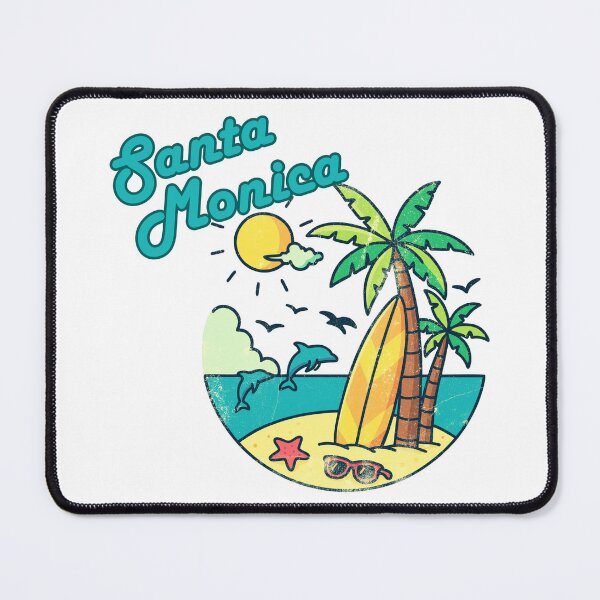 Item preview, Santa Monica Beach Retro Vintage Summer Surf Design designed and sold by DonnaRaine.