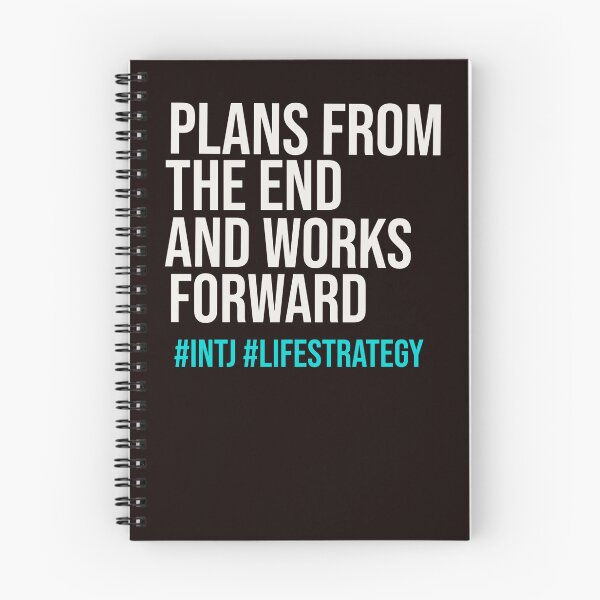 Item preview, INTJ PLANS FROM THE END AND WORKS FORWARD | MBTI LIFE STRATEGY SERIES — INTJ PERSONALITY EDITION designed and sold by WitLounge.