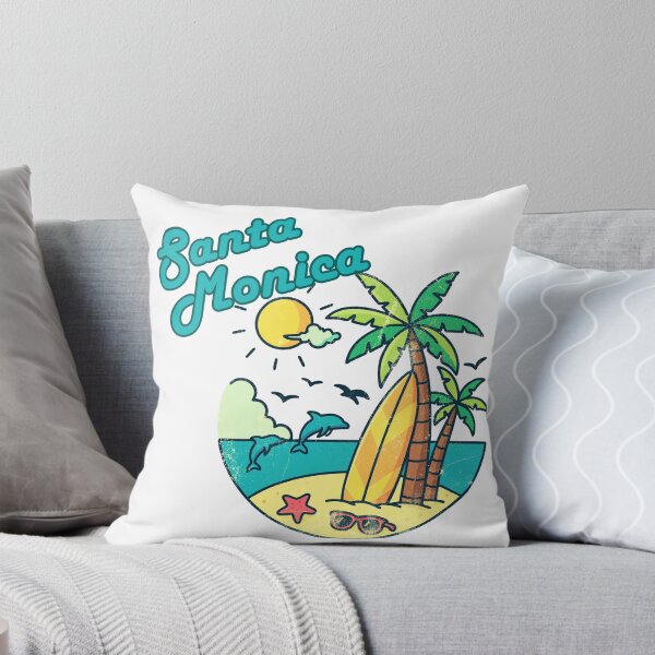 Item preview, Santa Monica Beach Retro Vintage Summer Surf Design designed and sold by DonnaRaine.