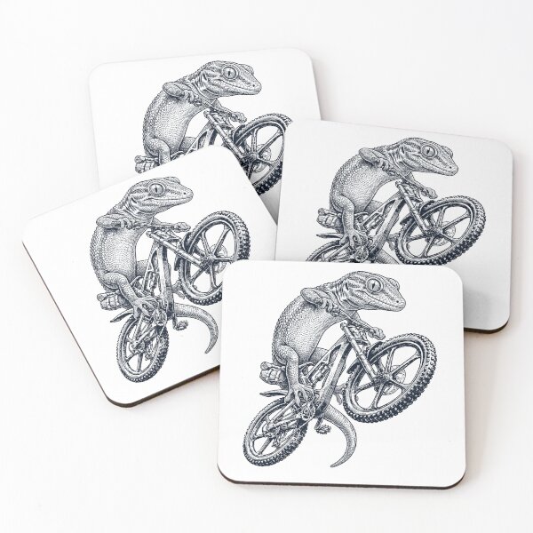 Item preview, Vintage Gecko Riding Bicycle Cycling Bike Animal Lover designed and sold by TerryConnells.