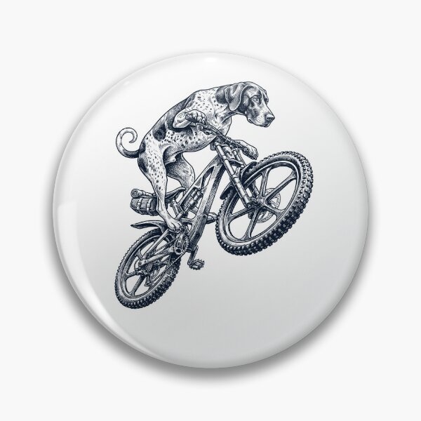 Item preview, Vintage German Shorthaired Pointer Riding Bicycle Cycling Bike Dog Lover designed and sold by TerryConnells.