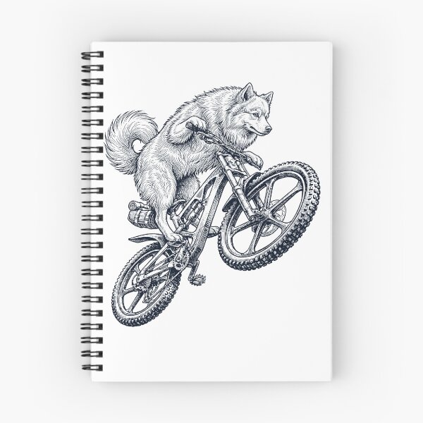 Item preview, Vintage German Spitz Riding Bicycle Cycling Bike Dog Lover designed and sold by TerryConnells.