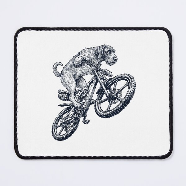 Item preview, Vintage German Wirehaired Pointer Riding Bicycle Cycling Bike Dog Lover designed and sold by TerryConnells.