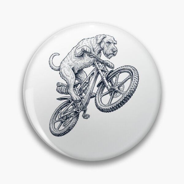 Item preview, Vintage Giant Schnauzer Riding Bicycle Cycling Bike Dog Lover designed and sold by TerryConnells.