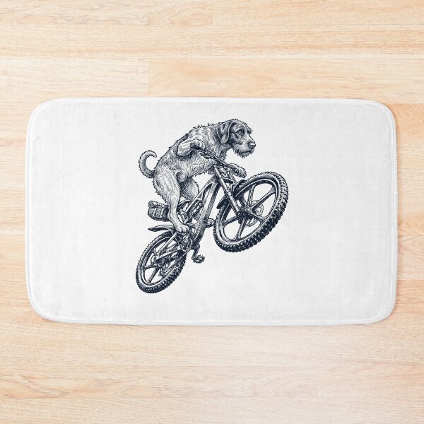 Item preview, Vintage German Wirehaired Pointer Riding Bicycle Cycling Bike Dog Lover designed and sold by TerryConnells.