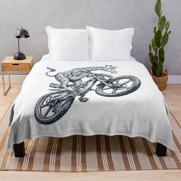 Item preview, Vintage Giraffe Riding Bicycle Cycling Bike Animal Lover designed and sold by TerryConnells.