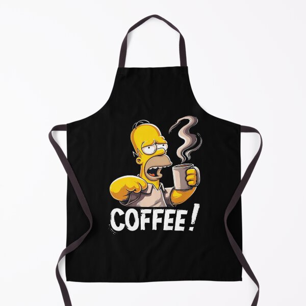 Item preview, Homer Simpson Sleepy Coffee Lover Retro Cartoon designed and sold by MindrootEchoart.