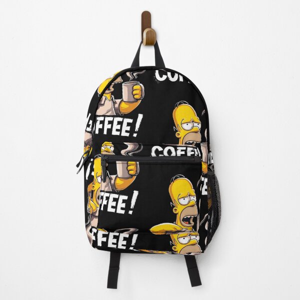 Item preview, Homer Simpson Sleepy Coffee Lover Retro Cartoon designed and sold by MindrootEchoart.