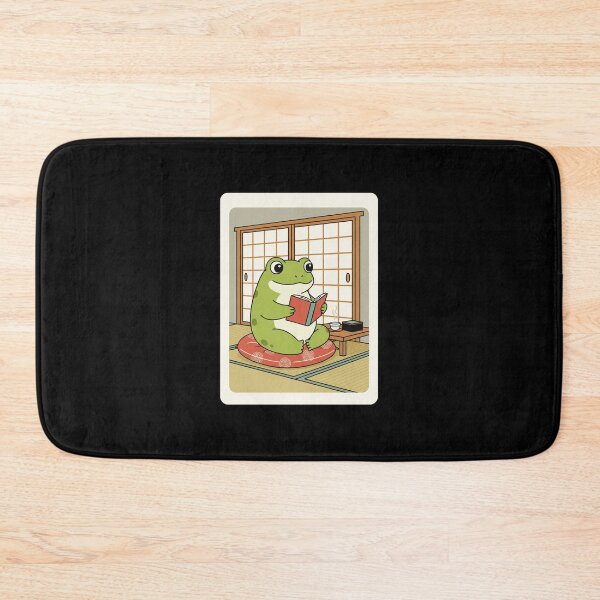 Item preview, Cozy Frog Reading Book in Traditional Japanese Room Scene designed and sold by JordynLadukeg65.