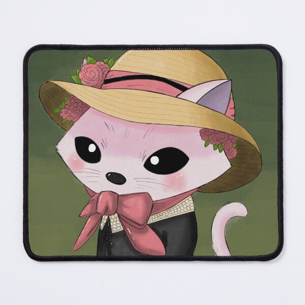Item preview, Cute Victorian Cat Watercolour Illustration designed and sold by MariOyama.