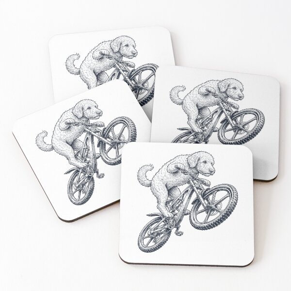 Item preview, Vintage Goldendoodle Riding Bicycle Cycling Bike Dog Lover designed and sold by TerryConnells.