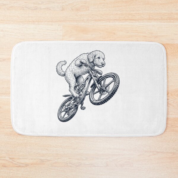 Item preview, Vintage Goldendoodle Riding Bicycle Cycling Bike Dog Lover designed and sold by TerryConnells.