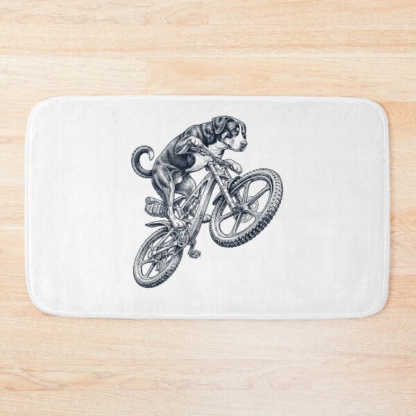 Item preview, Vintage Greater Swiss Mountain Dog Riding Bicycle Cycling Bike Dog Lover designed and sold by TerryConnells.