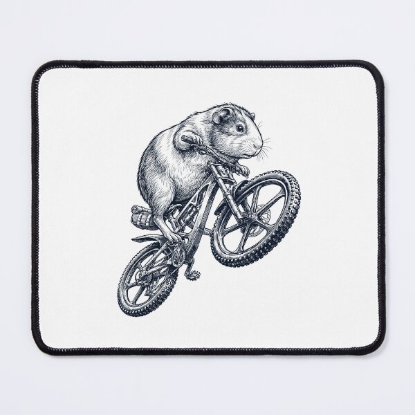 Item preview, Vintage Guinea Pig Riding Bicycle Cycling Bike Animal Lover designed and sold by TerryConnells.