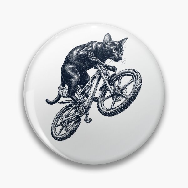 Item preview, Vintage Havana Brown Cat Riding Bicycle Cycling Bike Kitten Lover designed and sold by TerryConnells.