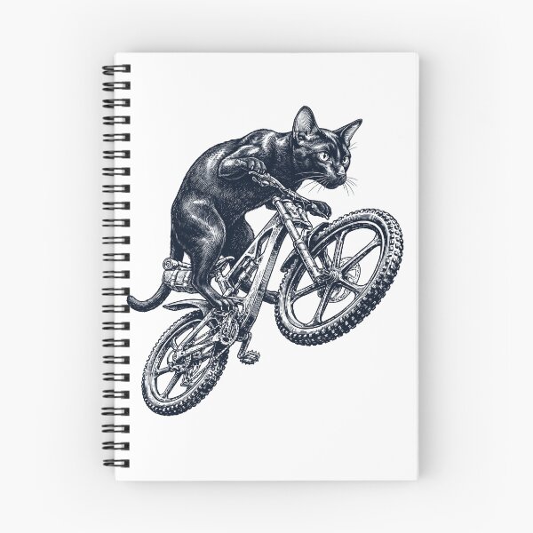 Item preview, Vintage Havana Brown Cat Riding Bicycle Cycling Bike Kitten Lover designed and sold by TerryConnells.