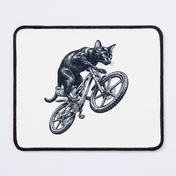 Item preview, Vintage Havana Brown Cat Riding Bicycle Cycling Bike Kitten Lover designed and sold by TerryConnells.