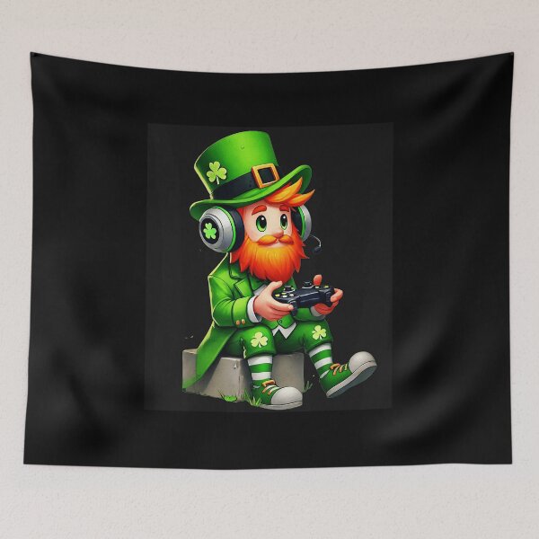 Item preview, Lucky Leprechaun Gamer Cartoon St Patricks Day Gaming designed and sold by FGTV2021.