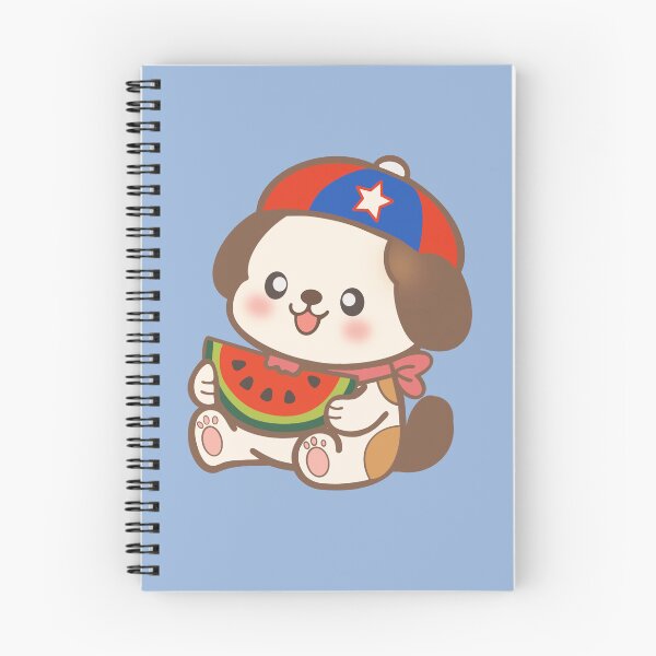 Item preview, Cute Saint Bernard Dog Eating Watermelon with Patriotic 4th of July Hat⁠ designed and sold by Teenidesign .