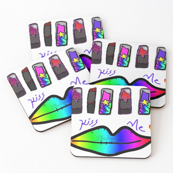 Item preview, Rainbow Lipstick Kiss designed and sold by BluePhoenixCat.
