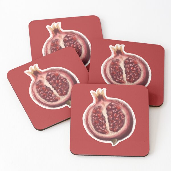 Item preview, Pomegranate Oil Pastel Sticker designed and sold by whimsifawnpastel.