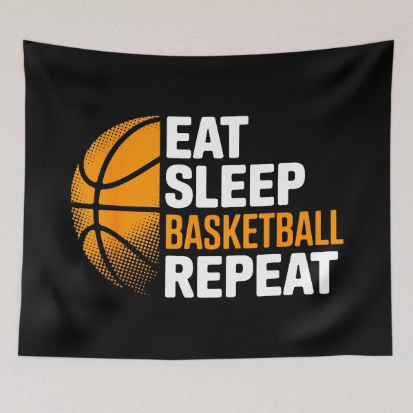 Item preview, Eat Sleep Basketball Repeat Vintage Sports Motivation designed and sold by allistermariam.