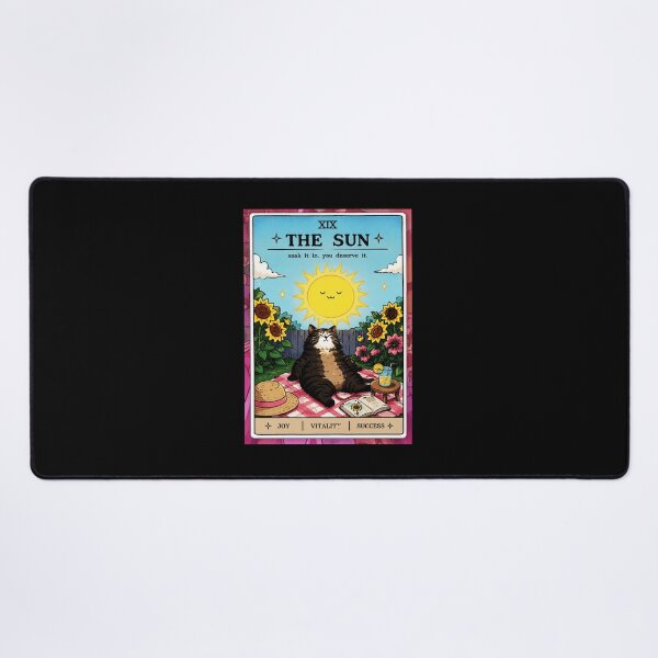 Item preview, Relaxing Sun Cat Garden Card with Cozy Summer Vibes designed and sold by ferminhays.