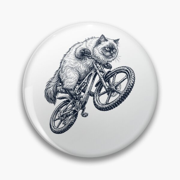 Item preview, Vintage Himalayan Cat Riding Bicycle Cycling Bike Kitten Lover designed and sold by TerryConnells.