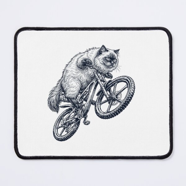 Item preview, Vintage Himalayan Cat Riding Bicycle Cycling Bike Kitten Lover designed and sold by TerryConnells.