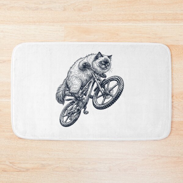 Item preview, Vintage Himalayan Cat Riding Bicycle Cycling Bike Kitten Lover designed and sold by TerryConnells.