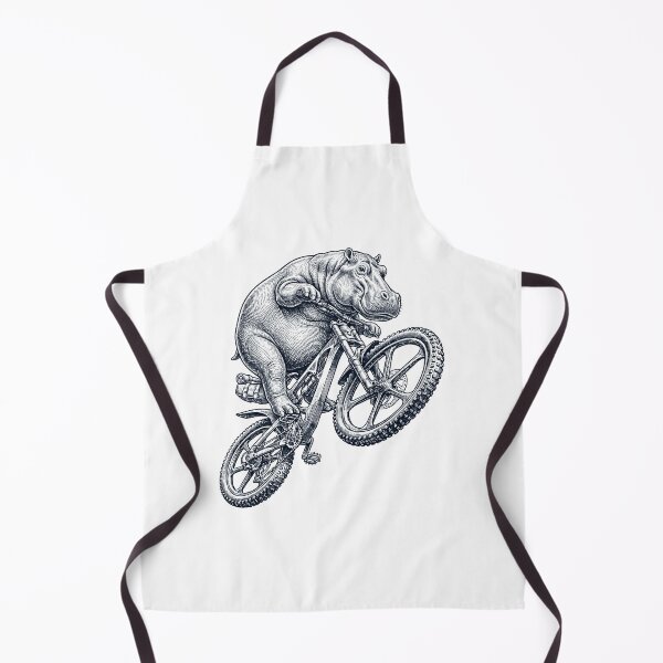 Item preview, Vintage Hippo Riding Bicycle Cycling Bike Animal Lover designed and sold by TerryConnells.