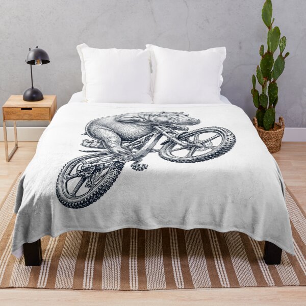 Item preview, Vintage Hippo Riding Bicycle Cycling Bike Animal Lover designed and sold by TerryConnells.