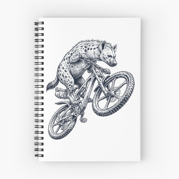 Item preview, Vintage Hyena Riding Bicycle Cycling Bike Animal Lover designed and sold by TerryConnells.
