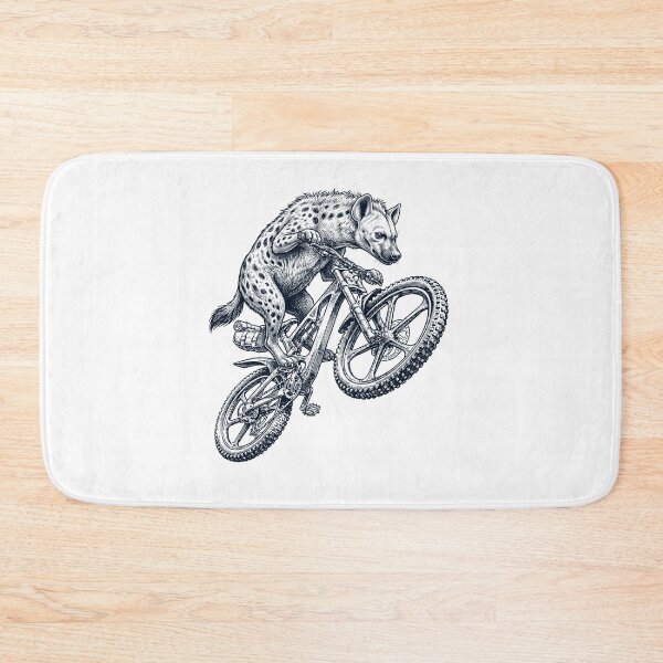 Item preview, Vintage Hyena Riding Bicycle Cycling Bike Animal Lover designed and sold by TerryConnells.