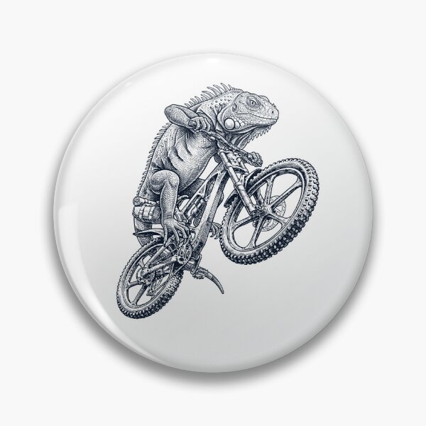 Item preview, Vintage Iguana Riding Bicycle Cycling Bike Animal Lover designed and sold by TerryConnells.
