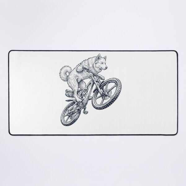 Item preview, Vintage Icelandic Sheepdog Riding Bicycle Cycling Bike Dog Lover designed and sold by TerryConnells.