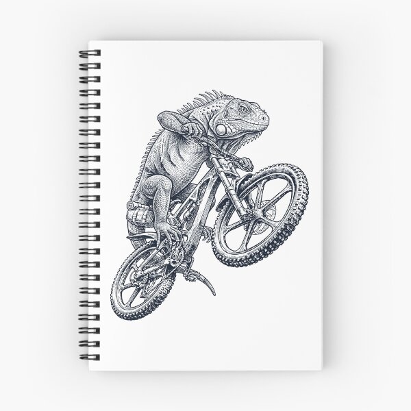 Item preview, Vintage Iguana Riding Bicycle Cycling Bike Animal Lover designed and sold by TerryConnells.
