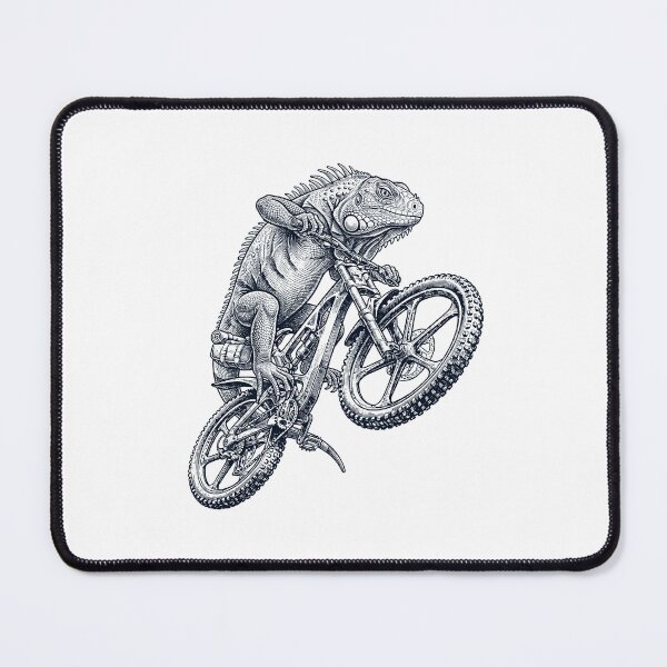 Item preview, Vintage Iguana Riding Bicycle Cycling Bike Animal Lover designed and sold by TerryConnells.
