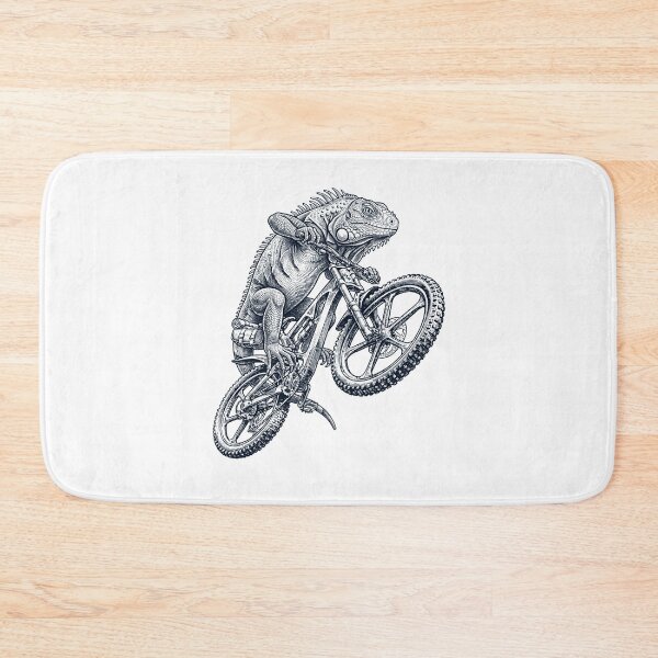 Item preview, Vintage Iguana Riding Bicycle Cycling Bike Animal Lover designed and sold by TerryConnells.