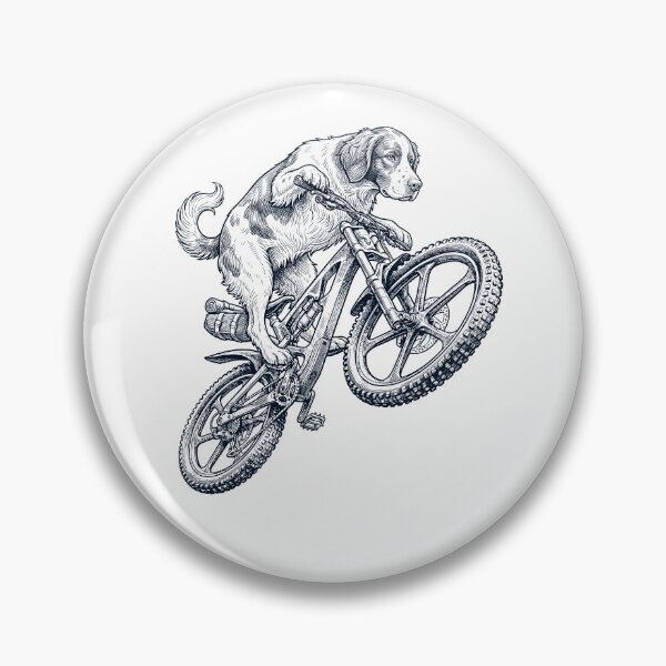 Item preview, Vintage Irish Red And White Setter Riding Bicycle Cycling Bike Dog Lover designed and sold by TerryConnells.