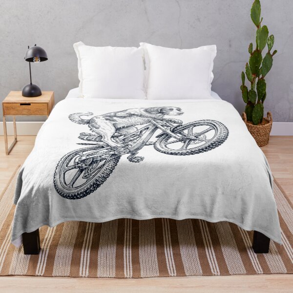 Item preview, Vintage Irish Red And White Setter Riding Bicycle Cycling Bike Dog Lover designed and sold by TerryConnells.
