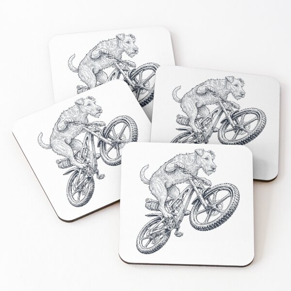 Item preview, Vintage Irish Terrier Riding Bicycle Cycling Bike Dog Lover designed and sold by TerryConnells.